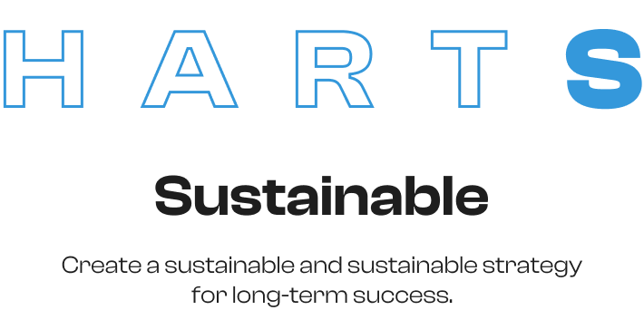 Sustainable = Create a sustainable and sustainable strategy for long - term success.